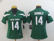 Jets 2021/22 Darnold #14 Green/White/Black Women NFL Jersey