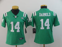 Jets 2021/22 Darnold #14 Green/White Women NFL Jersey