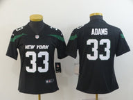 Jets 2022/23 Adams #33 Black/Green Women NFL Jersey