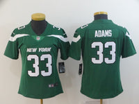 Jets 2022/23 Adams #33 Green/White Women NFL Jersey