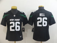 Jets 2022/23 Bell #26 Black/Green Women NFL Jersey