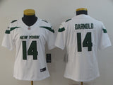 Jets 2022/23 Darnold #14 White/Green Women NFL Jersey
