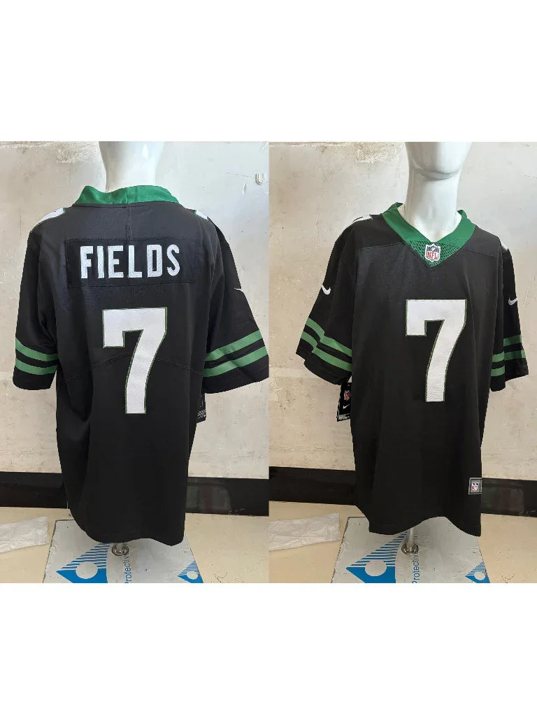 Jets 25/26 Fields #7 Black/Green NFL Jersey