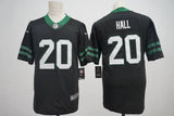 Jets 25/26 Hall #20 Black/Green NFL Jersey