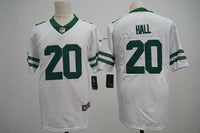 Jets 25/26 Hall #20 White/Green NFL Jersey