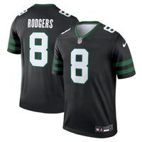 Jets 25/26 Rodgers #8 Black/Green NFL Jersey