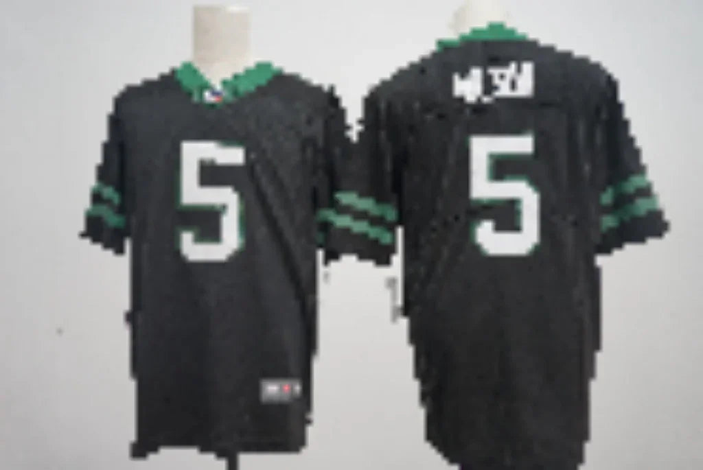 Jets 25/26 Wilson #5 Black/Green NFL Jersey
