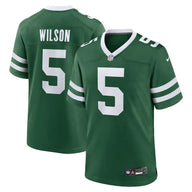 Jets 25/26 Wilson #5 Green/White NFL Jersey