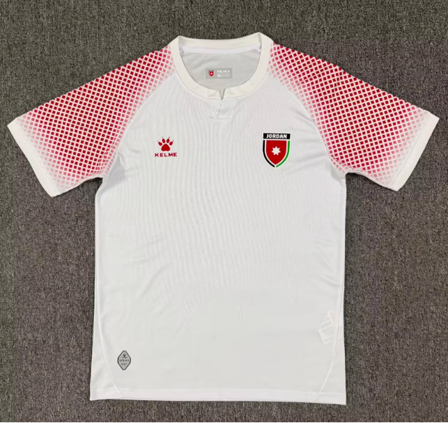 Jordan 2026 World Cup White/Red Gradient Grid Home Jersey