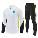Jordan 26/27 White/Black/Yellow Side Stripes Long Sleeve Training Tracksuit