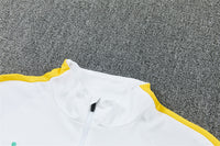Jordan 26/27 White/Black/Yellow Side Stripes Long Sleeve Training Tracksuit
