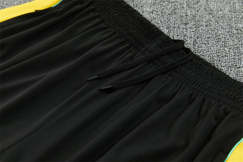 Jordan 26/27 White/Black/Yellow Side Stripes Long Sleeve Training Tracksuit