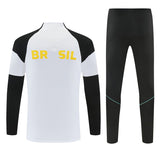 Jordan 26/27 White/Black/Yellow Side Stripes Long Sleeve Training Tracksuit