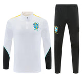 Jordan 26/27 White/Black/Yellow Side Stripes Long Sleeve Training Tracksuit