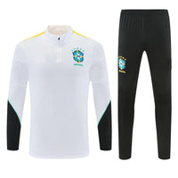 Jordan 26/27 White/Black/Yellow Side Stripes Long Sleeve Training Tracksuit