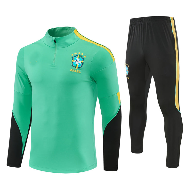 Jordan Brazil 26/27 Light Green/Black Training Tracksuit Set