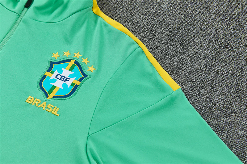 Jordan Brazil 26/27 Light Green/Black Training Tracksuit Set