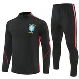 Jordan Brazilian 26/27 Black with Coral Red Training Tracksuit Set