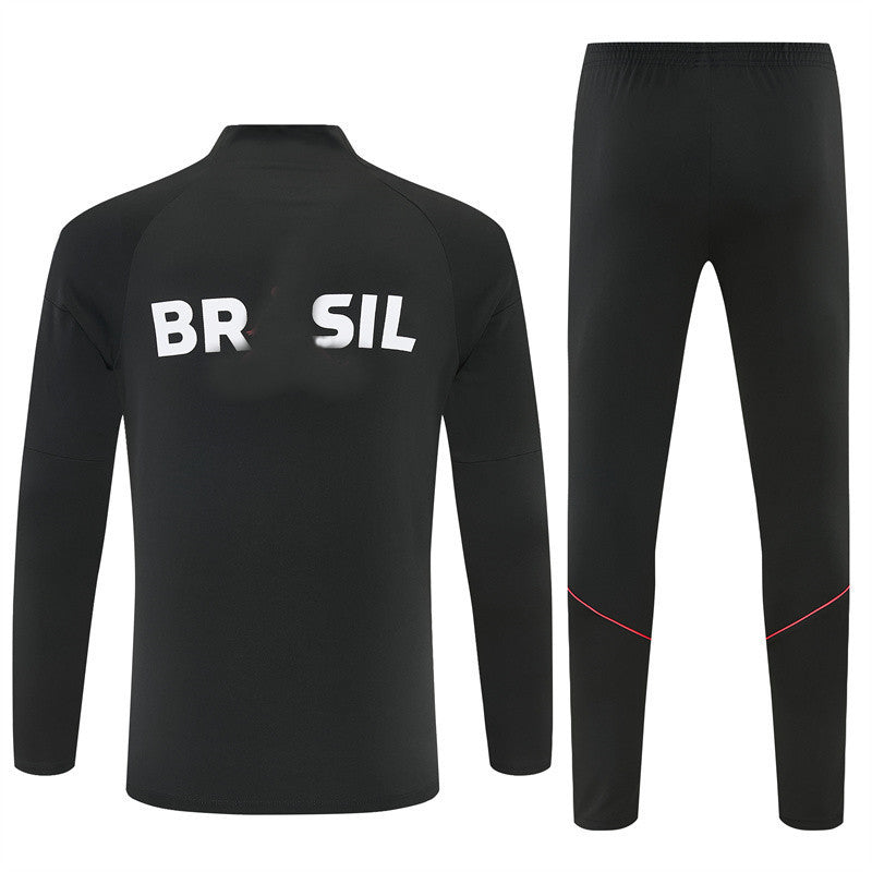 Jordan Brazilian 26/27 Black with Coral Red Training Tracksuit Set
