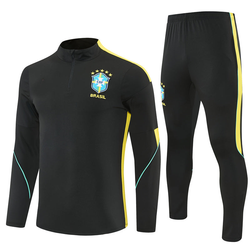 Jordan Brazilian 26/27 Black with Yellow Training Tracksuit Set