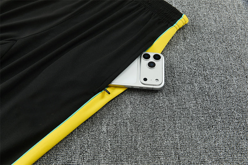 Jordan Brazilian 26/27 Black with Yellow Training Tracksuit Set