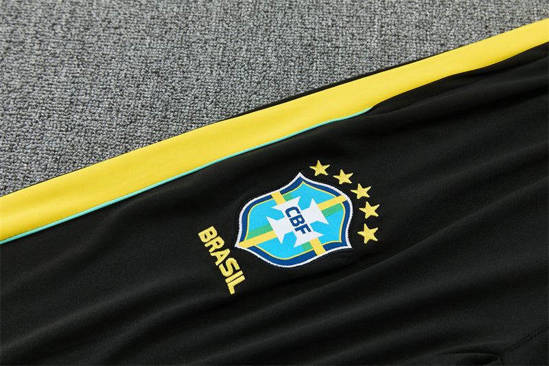 Jordan Brazilian 26/27 Black with Yellow Training Tracksuit Set
