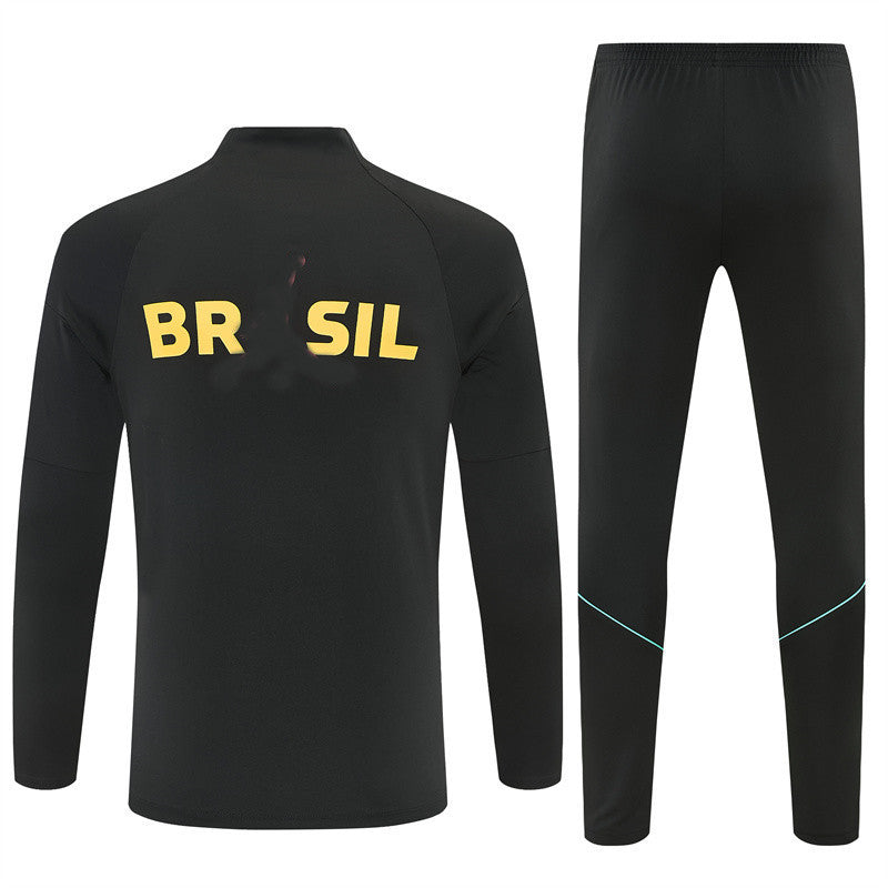 Jordan Brazilian 26/27 Black with Yellow Training Tracksuit Set