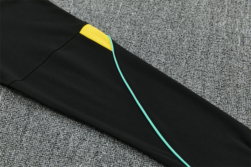Jordan Brazilian 26/27 Black with Yellow Training Tracksuit Set