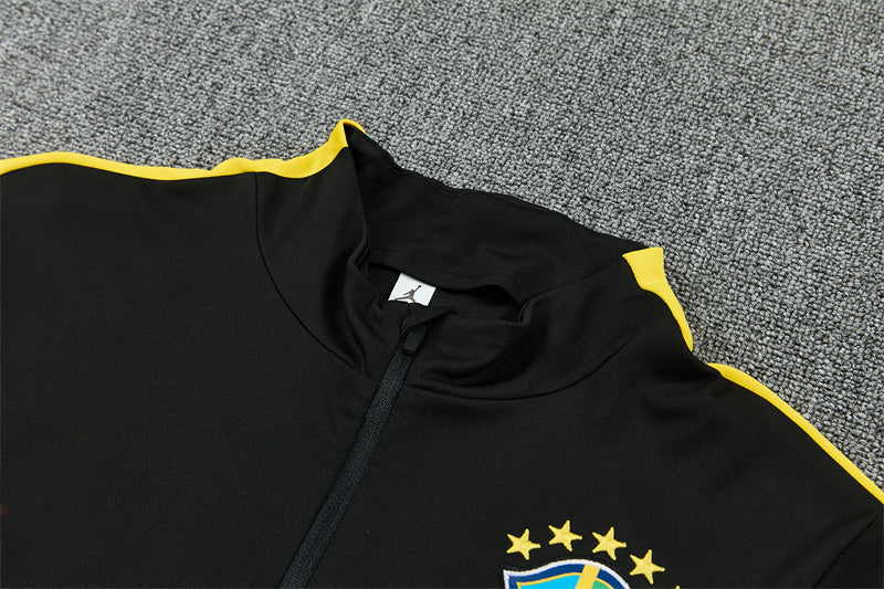 Jordan Brazilian 26/27 Black with Yellow Training Tracksuit Set