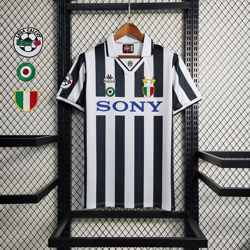 Juventus 1995/97 Vintage Retro Home+Personalization+Patches Jersey