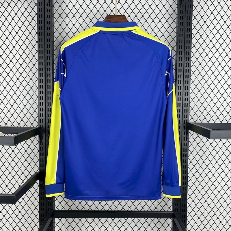 Juventus 1996/97 Vintage Retro Blue Away Long Sleeve Jersey