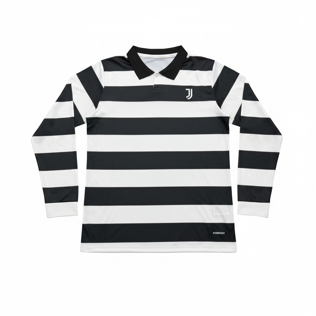 Juventus 25/26 Black/White Fourth Authentic Long Sleeve Jersey