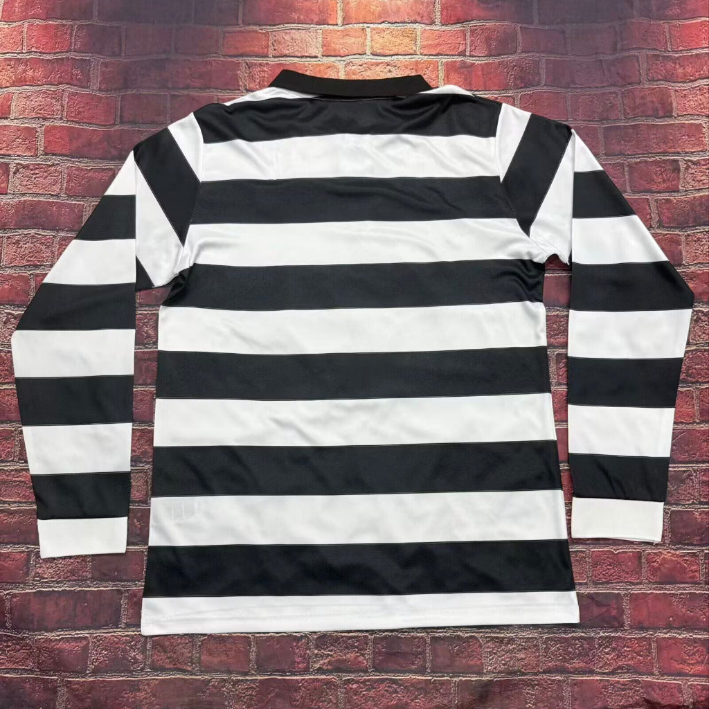 Juventus 25/26 Black/White Fourth Authentic Long Sleeve Jersey