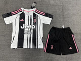 Juventus 25/26 Home Kids Black/White Jersey Set