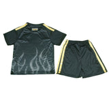 Juventus 26/27 Black/Gold Stripes 3rd Kids Jersey Set