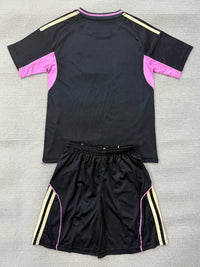 Juventus 26/27 Black/Pink Kids Jersey Set