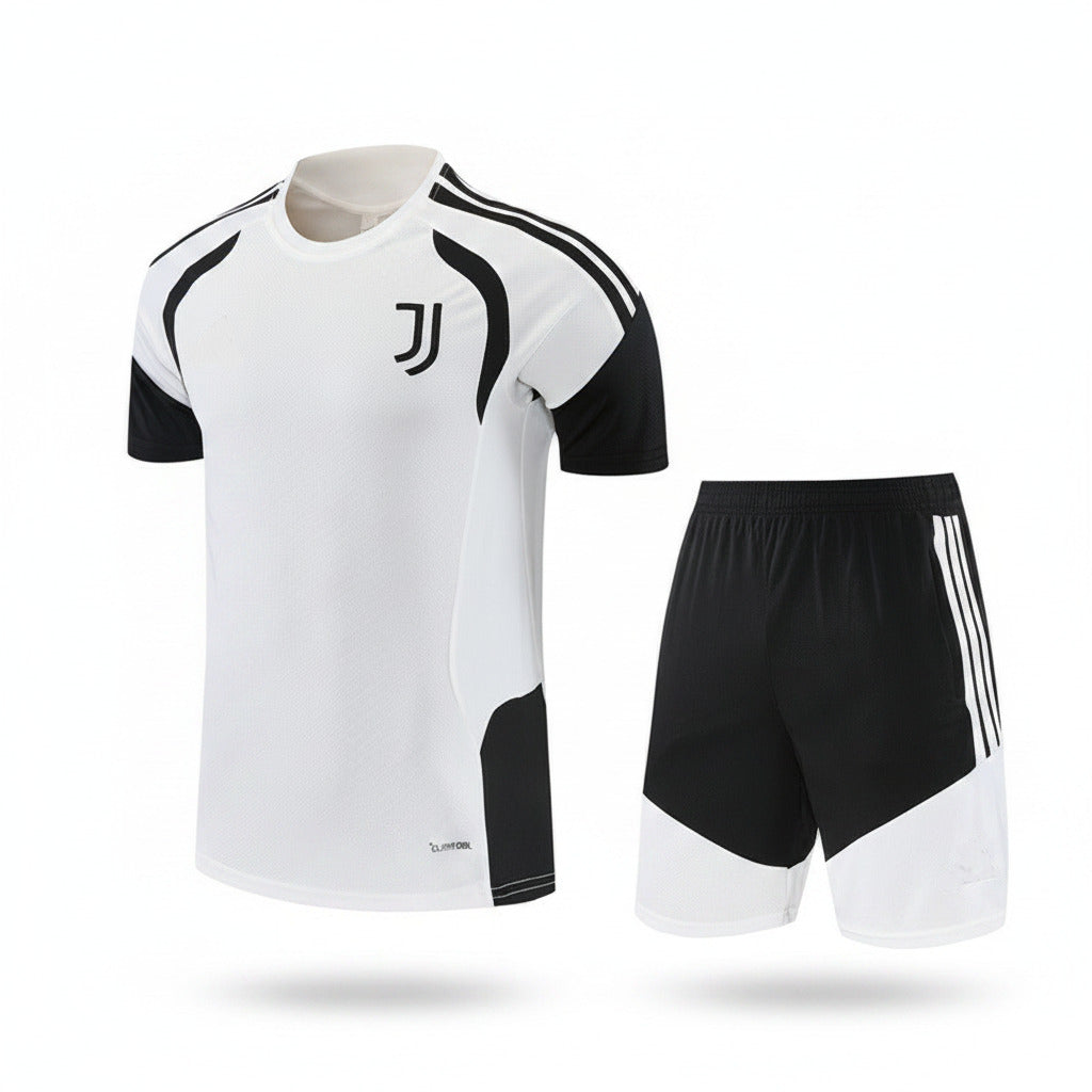 Juventus 26/27 White/Black Training Kids Jersey Set