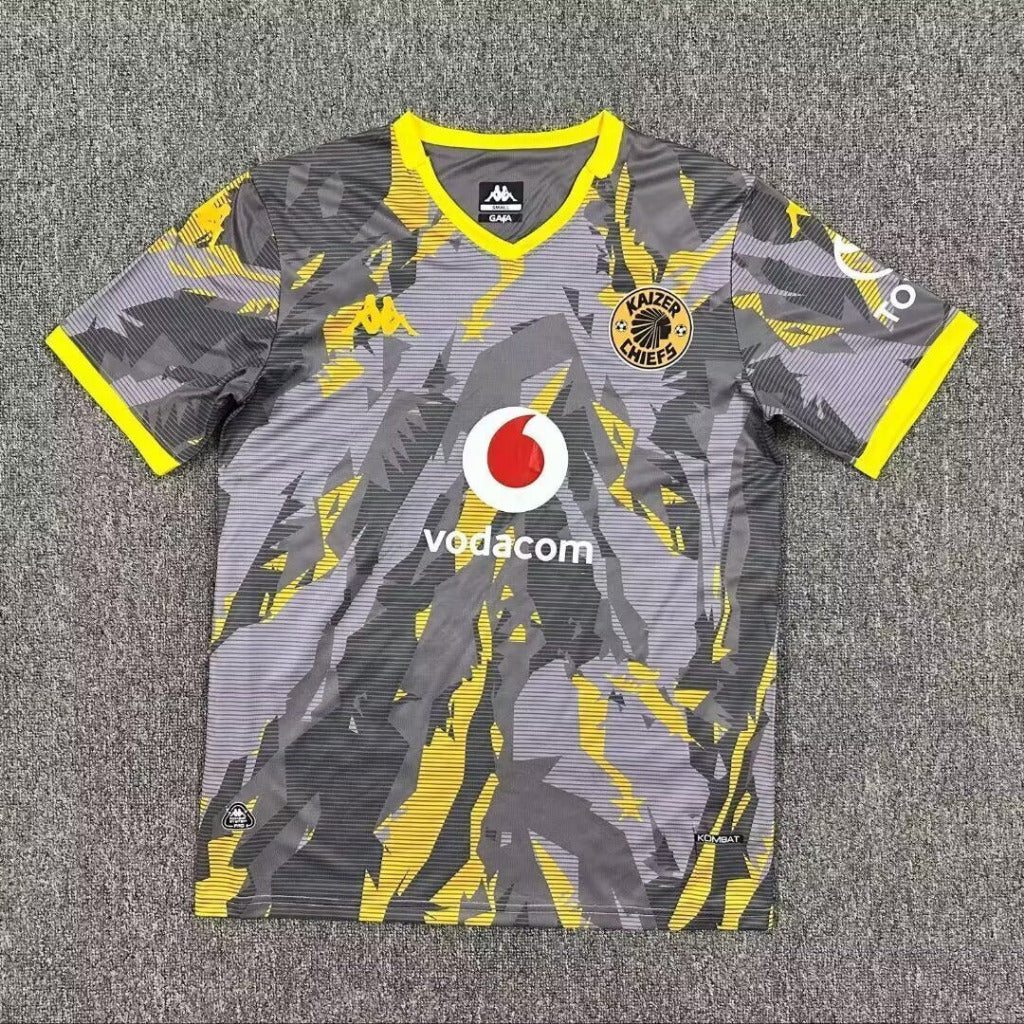 Kaizer Chiefs 25/26 Gray/Yellow Away Jersey