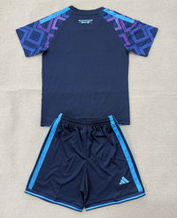Kansas City 26/27 Navy Blue/Purple/Blue Away Kids Jersey Set