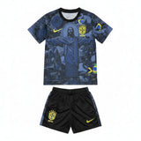 Kids Brazil Christ The Redeemer Dark Blue Concept Jersey - Concept Kits