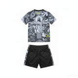 Kids Brazil Christ The Redeemer Grey Concept Jersey - Concept Kits