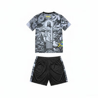 Kids Brazil Christ The Redeemer Grey Concept Jersey - Concept Kits