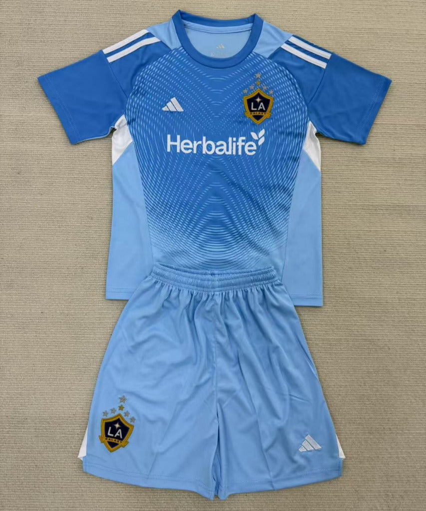 LA Galaxy 25/26 Goalkeeper Blue Kids Kit