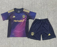 LA Galaxy 25/26 Purple Away Kids Jersey Set