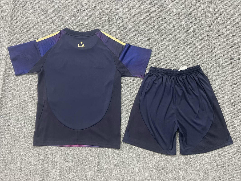 LA Galaxy 25/26 Purple Away Kids Jersey Set