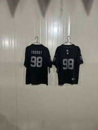 Las Vegas Raiders 25/26 Crosby #98 Black/Gray Game Kids Jersey