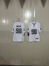 Las Vegas Raiders 25/26 Crosby #98 White/Gray Game Kids Jersey