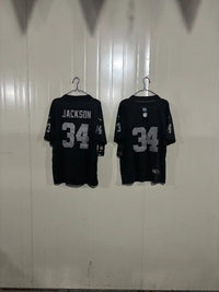 Las Vegas Raiders 25/26 Jackson #34 Black/Gray Game Kids Jersey
