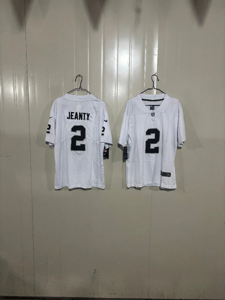 Las Vegas Raiders 25/26 Jeanty #2 White/Black Game Kids Jersey