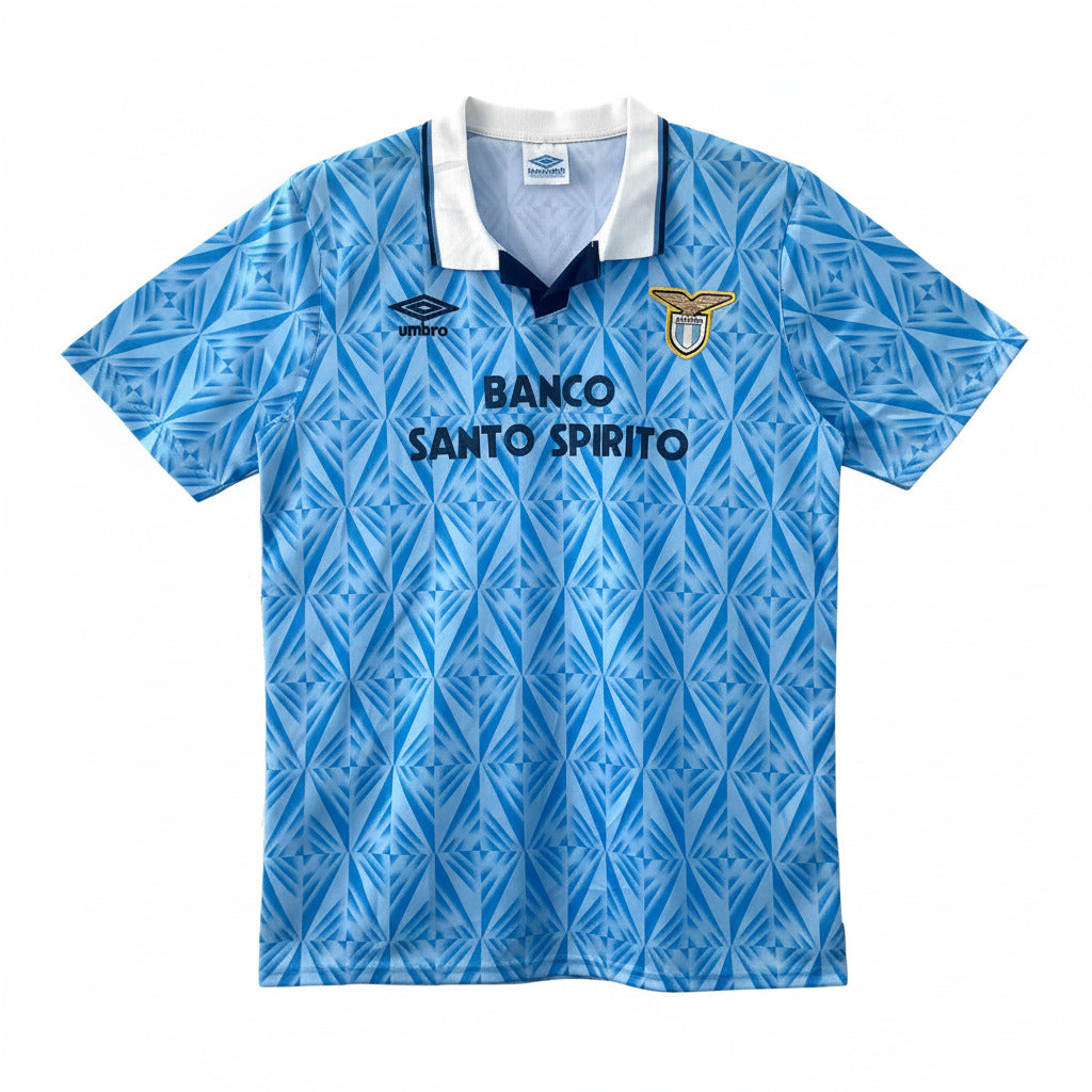 Lazio 1991 Vintage Retro Blue Home Jersey